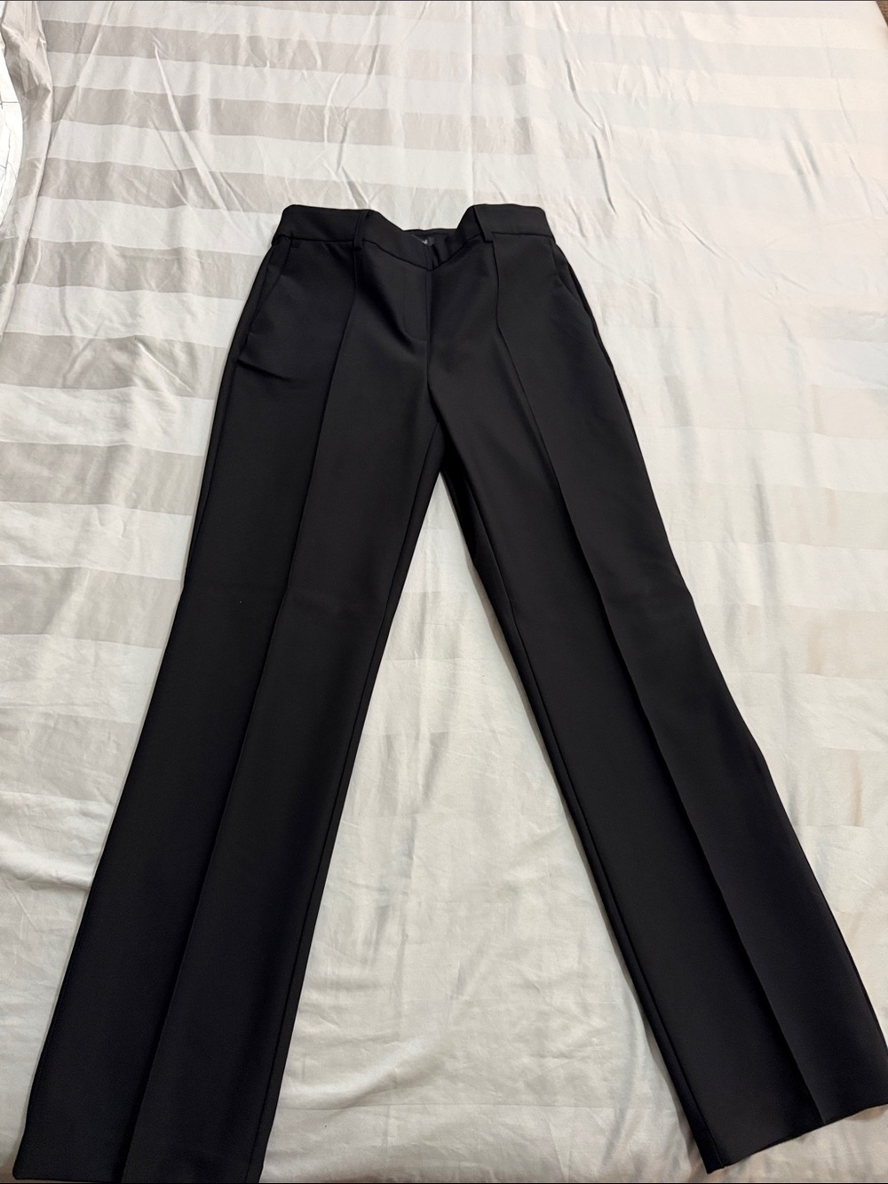 Rachel Zoe Black Tailored Straight-Leg Trousers